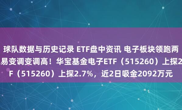 球队数据与历史记录 ETF盘中资讯 电子板块领跑两市!华工科技涨停,兆易变调变调高!华宝基金电子ETF(515260)上探2.7%,近2日吸金2092万元