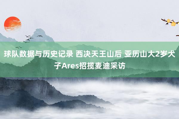 球队数据与历史记录 西决天王山后 亚历山大2岁犬子Ares招揽麦迪采访