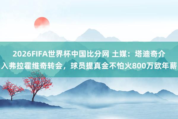 2026FIFA世界杯中国比分网 土媒：塔迪奇介入弗拉霍维奇转会，球员提真金不怕火800万欧年薪